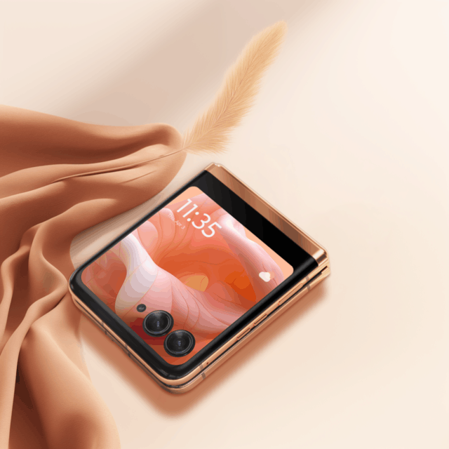 2024 Pantone代表色小折叠，moto razr 40 Ultra柔和桃限定版即将上市